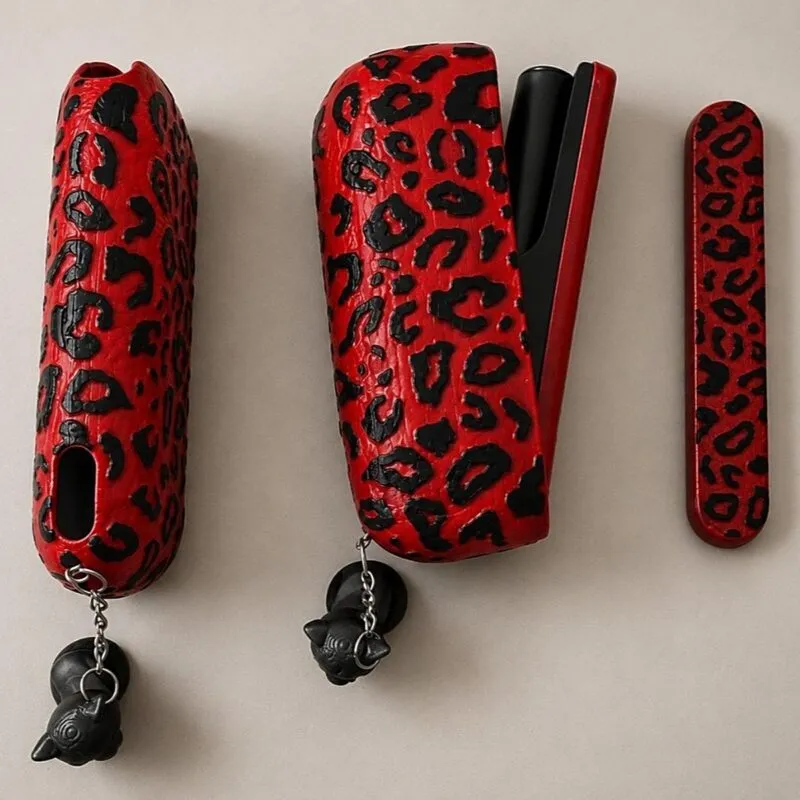 IQOS Iluma i kılıf Leopard Charm, kırmızı
