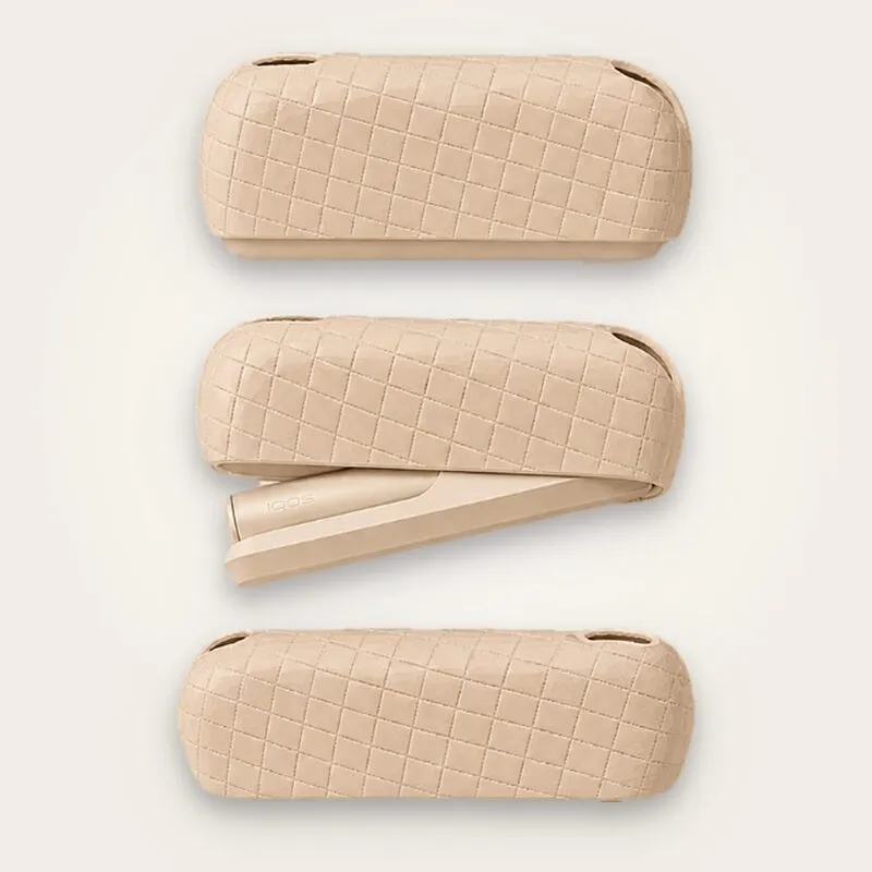 IQOS Iluma i kılıf Round Weave, kum beji