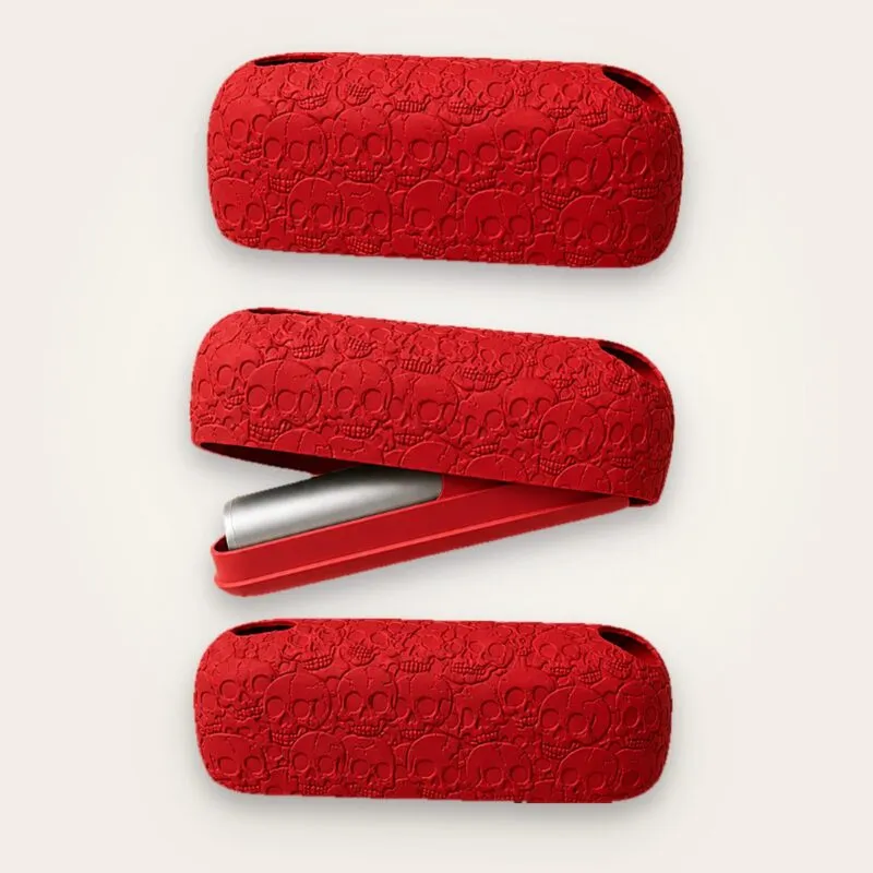 IQOS Iluma i kılıf Skull Texture, kırmızı
