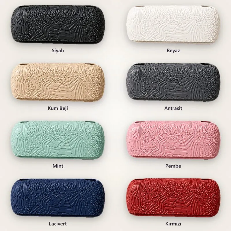 IQOS Iluma i kılıf Terra Flow, 8 renk: Siyah, Beyaz, Kum Beji, Antrasit, Mint, Pembe, Lacivert, Kırmızı